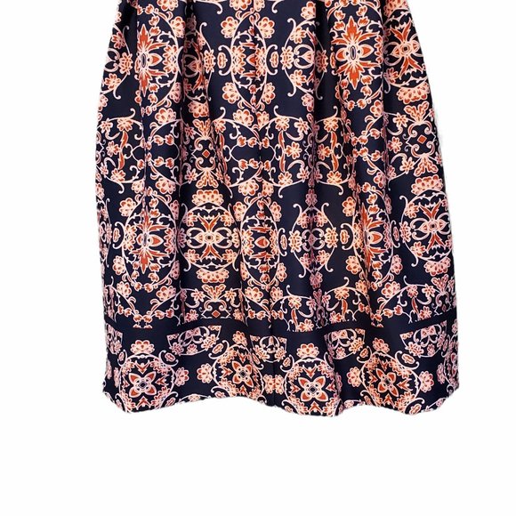 VINCE CAMUTO Pink and Blue Fit and Flare Scuba Dress   Size 6 - Picture 9 of 11